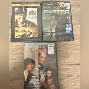 DVD Movie Collection: The Green Berets, Faster, Mrs. Doubtfire